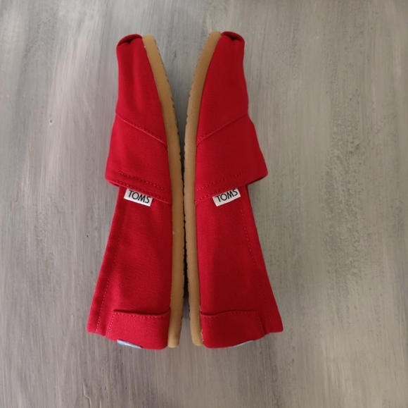 TOMS Classic Red Canvas Alpargaras Women's Size 8 - Picture 11 of 14